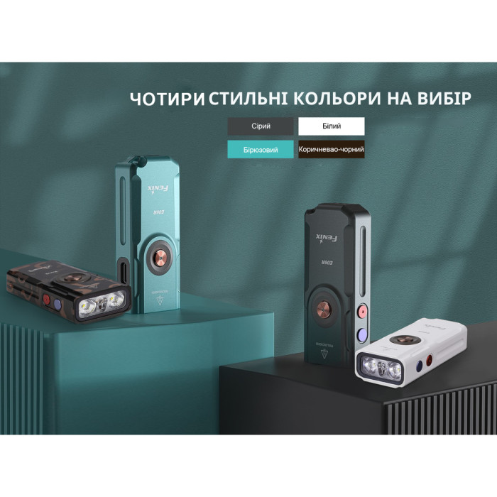 Фонарь наключный Fenix E06R, белый | Лимитированная серия  