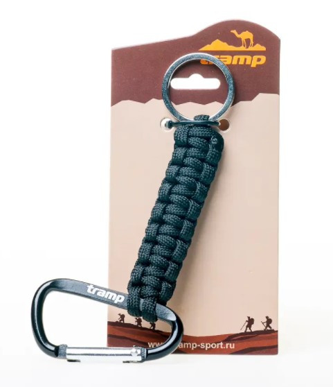 Брелок-паракорд Tramp для ключей, черный  