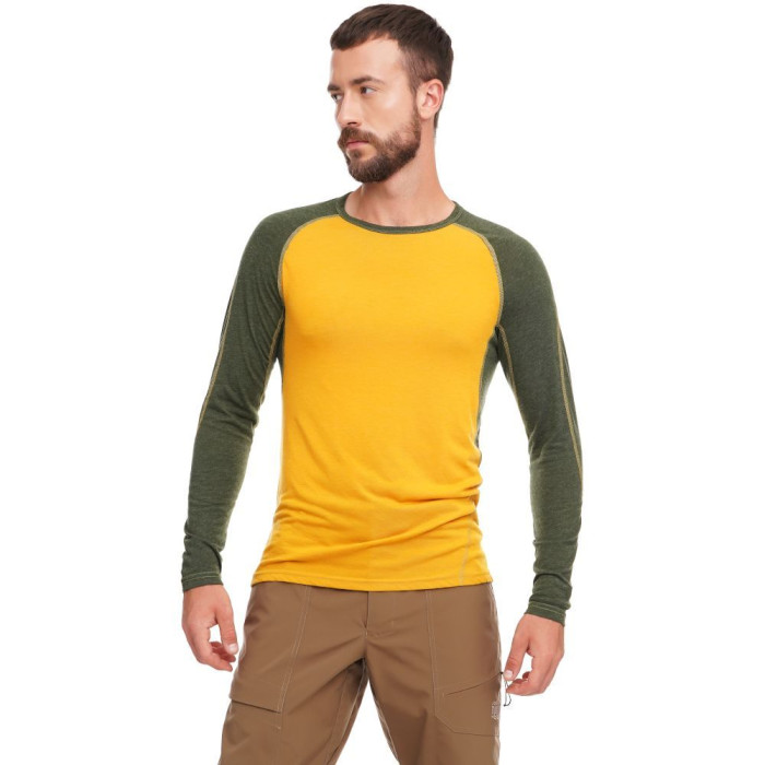 Термофутболка мужская Turbat Retezat Top Mns golden yellow/kombu green - L - желтый/зеленый  