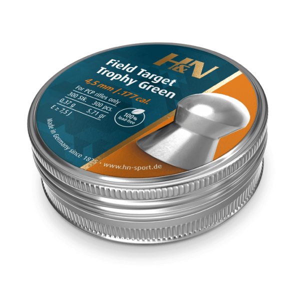 Пули пневматические H&N FT Trophy Green 300 шт/уп 0,36 г 4,5 мм (14530191)  