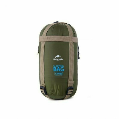 Спальник сверхлегкий Naturehike Ultra light LW 180 NH15S003-D, (20°C), p-p M, правый, темно-зеленый