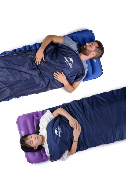 Спальник сверхлегкий Naturehike Ultra light LW 180 NH15S003-D, (20°C), p-p M, правый, темно-зеленый  