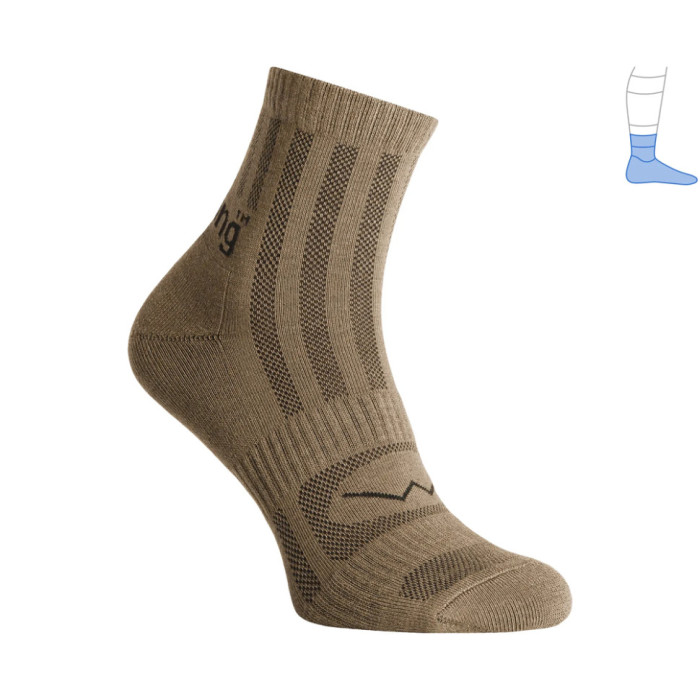 Трекинговые носки Protector ShortLight летние темно-бежевые Койот M 40-43  