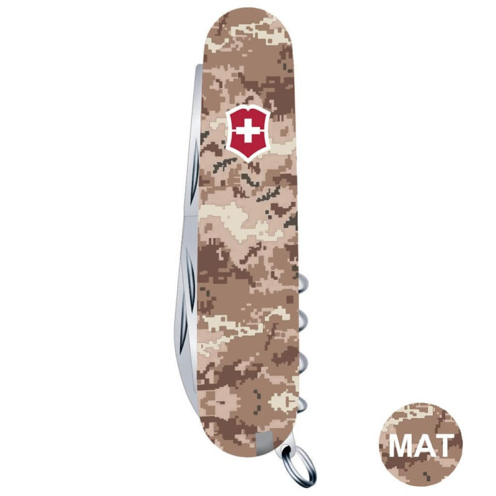 Складной нож Victorinox HUNTSMAN ARMY Пиксель песочный с красн Лого 1.3713.7.W3945p  