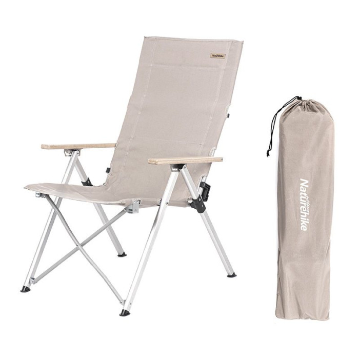 Кресло складное Naturehike NH17T003-Y, алюминий, бежевый  