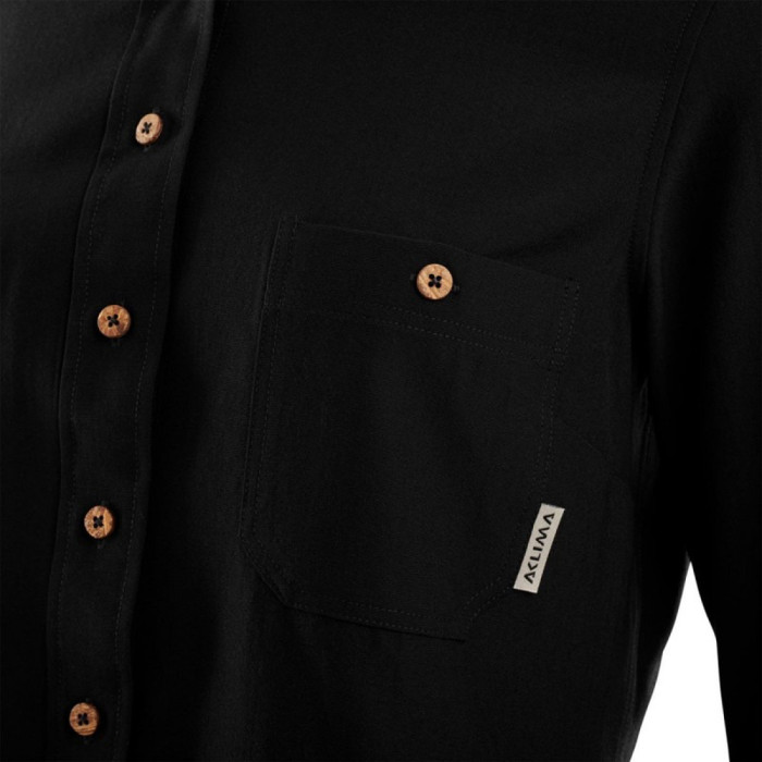Рубашка муж. Aclima LeisureWool 160 Woolshirt M's Jet Black S  