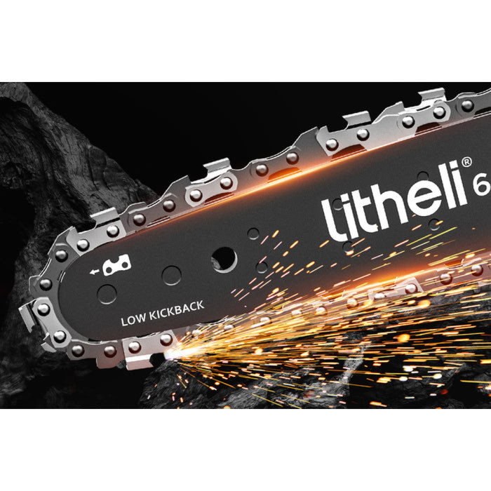 Аккумуляторная мини-пила бесщеточная, питание от павербанка (УМБ Litheli Power Bank 10000 mAh, 45 W, 2А в комплекте)  