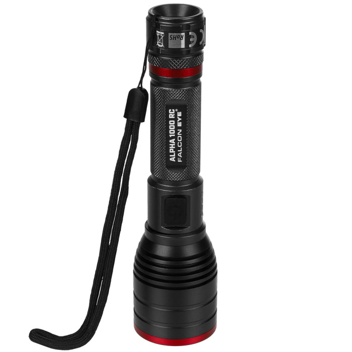 Фонарь тактический Falcon Eye Alpha 1000 RC (1000 Lm) Focus Rechargeable Type-C (FHH0122)  