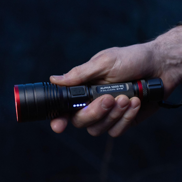 Фонарь тактический Falcon Eye Alpha 1000 RC (1000 Lm) Focus Rechargeable Type-C (FHH0122)  