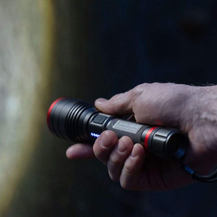 Фонарь тактический Falcon Eye Alpha 1000 RC (1000 Lm) Focus Rechargeable Type-C (FHH0122)  