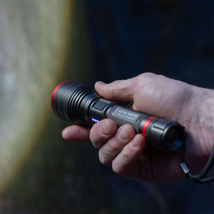 Фонарь тактический Falcon Eye Alpha 1000 RC (1000 Lm) Focus Rechargeable Type-C (FHH0122)  