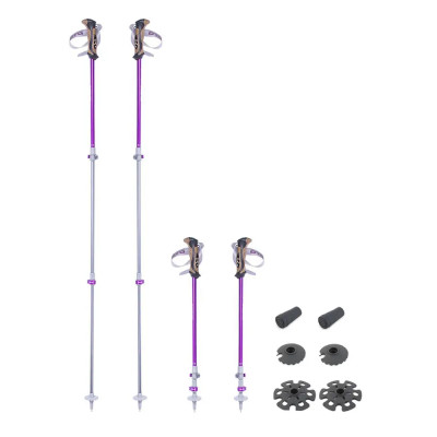 Трекинговые телескопические палки Pinguin Ascent FL Cork, 63-135 см, Violet (PNG 813135)