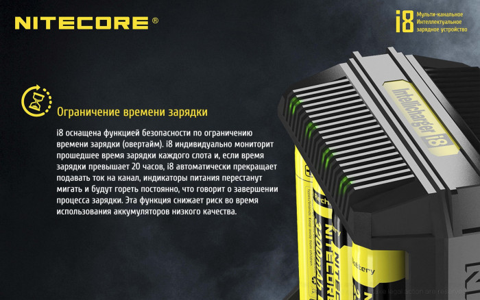Зарядное устройство Nitecore Intellicharger i8  