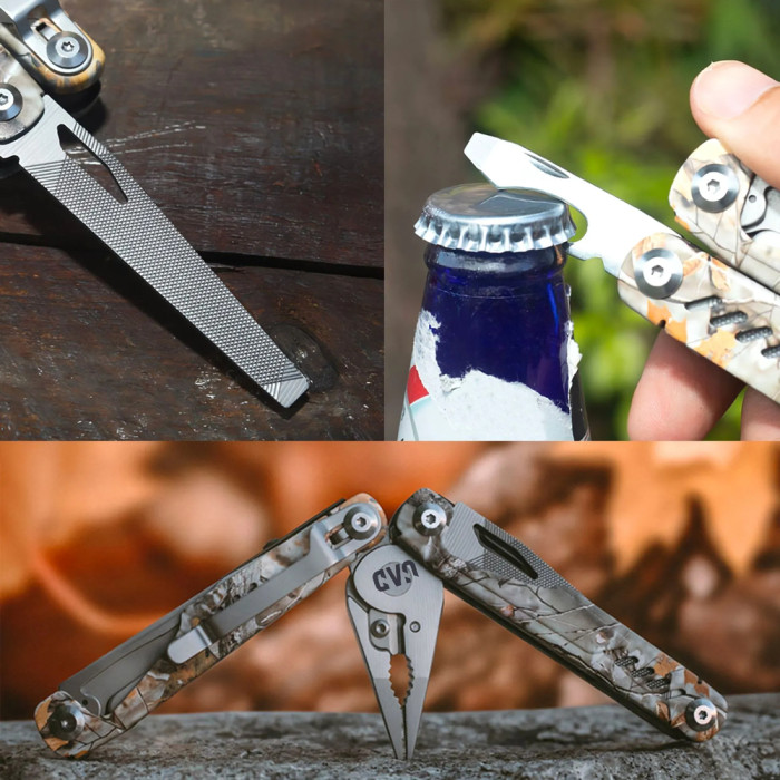 Мультитул профессиональный UAD ForestPro 19 инструментов Камуфляж 420/440  