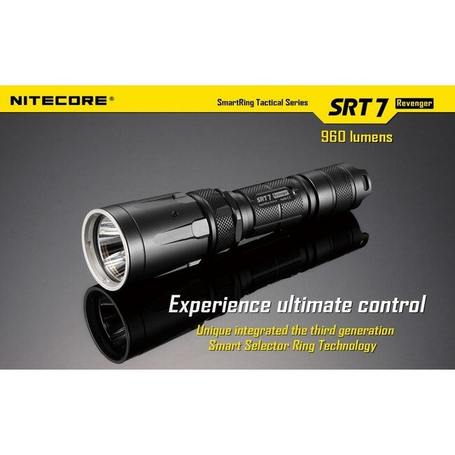 Карманный фонарь Nitecore SRT7 Revenger, 960 люмен (серый)  