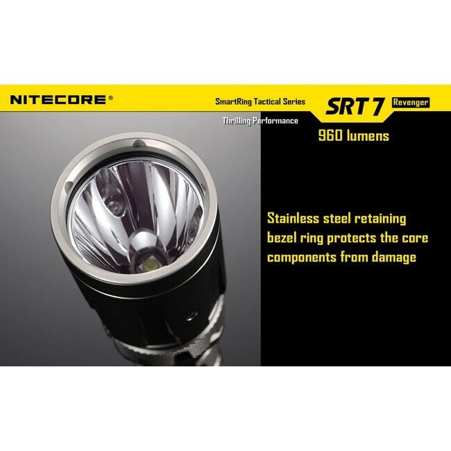 Карманный фонарь Nitecore SRT7 Revenger, 960 люмен (серый)  