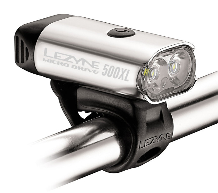 Велофара Lezyne Micro Drive 500XL, серебристый  
