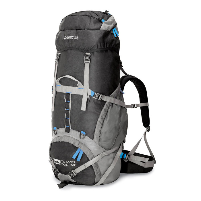 Рюкзак Travel Extreme Denali 55L, Black-Blue  