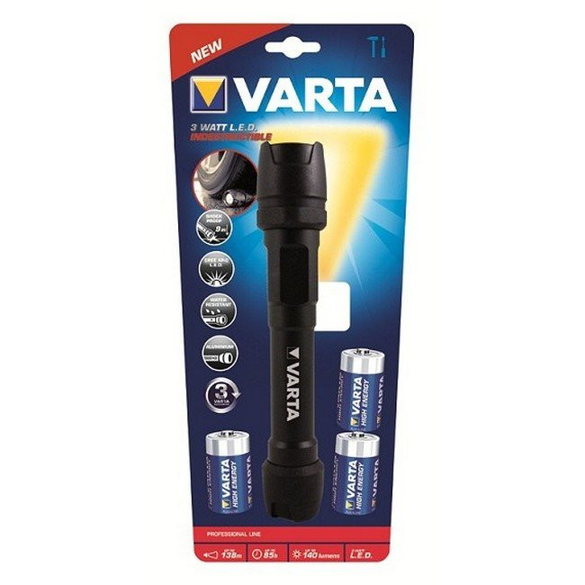 Ручной фонарь Varta, LED 3C, 180 лм (18702101421) 
