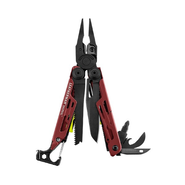 Мультитул Leatherman Signal Crimson, синтетический чехол, картонная коробка 