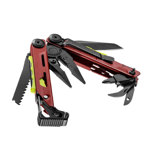 Мультитул Leatherman Signal Crimson, синтетический чехол, картонная коробка  