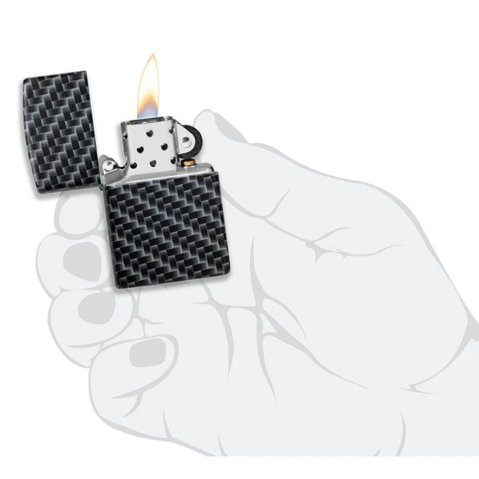 Зажигалка  Zippo Carbon Fiber Design 49356  