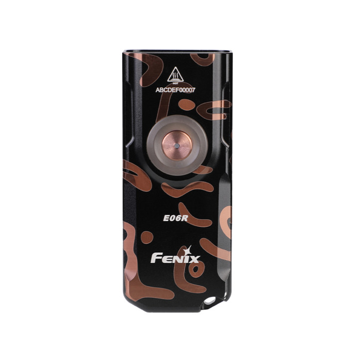 Фонарь наключный Fenix E06R, черно-коричневый | Лимитированная серия  