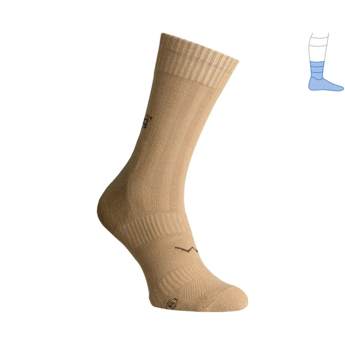 Трекинговые носки Protector MidLight летние бежевые Койот M 40-43  