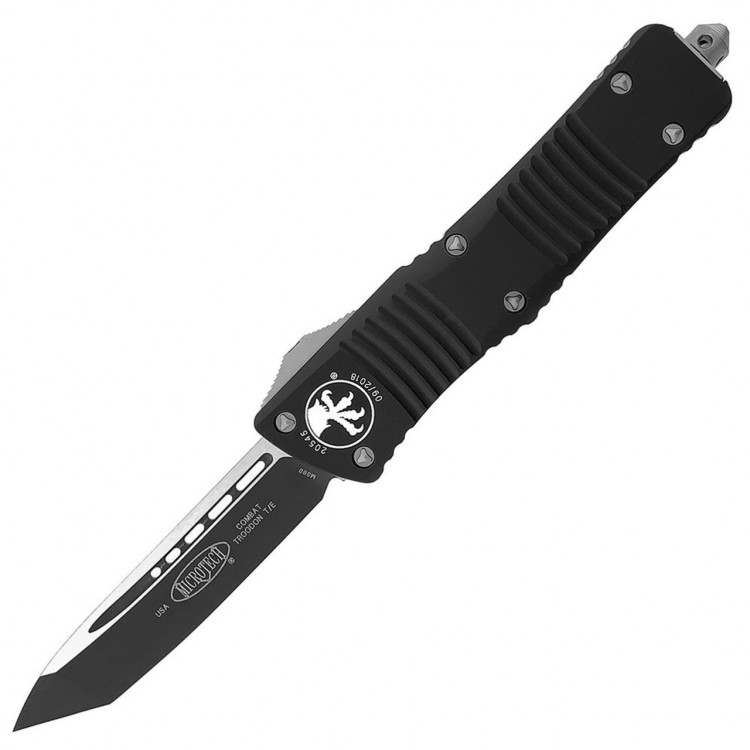 Нож Microtech Combat Troodon Tanto Point Black Blade 144-1 