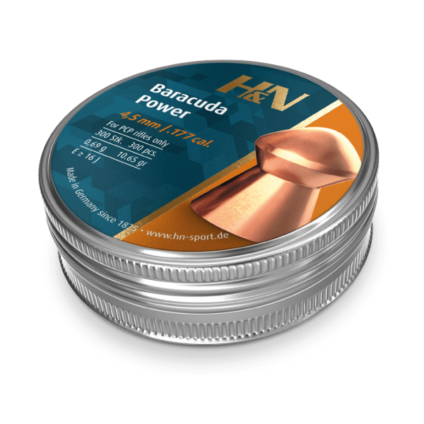 Пули пневматические H&N Baracuda Power 300 шт/уп 0,69 г 4,5 мм (14530192)  