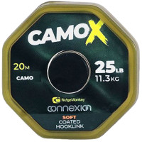 Поводковый материал RidgeMonkey Connexion CamoX Soft Coated Hooklink 20m 35lb/15.9kg