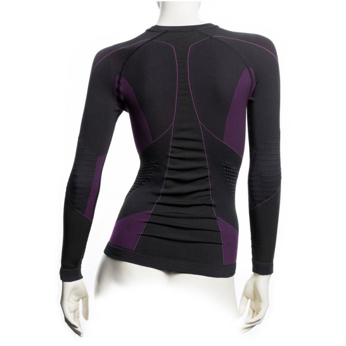 Футболка Accapi Polar Bear Long Sleeve Shirt Woman 934 black/cyclamen , M-L  