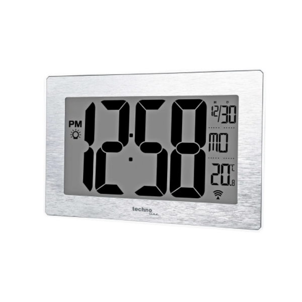 Часы настенные Technoline WS8019 - серебристые 