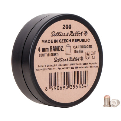 Патрон Флобера Sellier&amp;Bellot Randz Curte 4 mm 200шт/уп