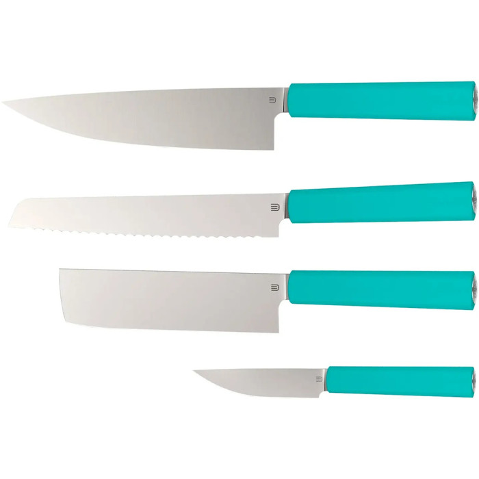 Набор кухонных ножей Butterfork Purest Set Turquoise Green  