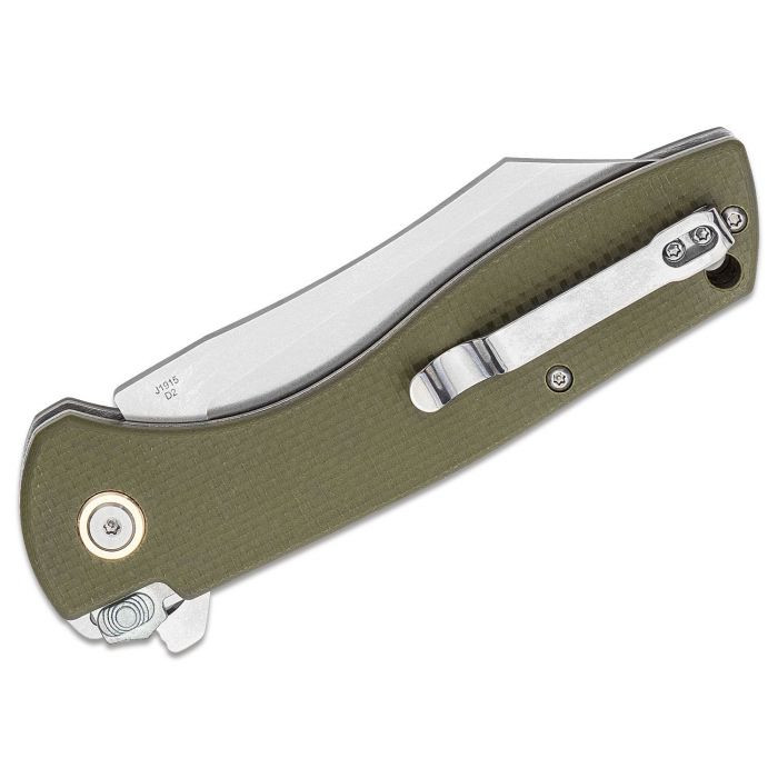 Нож CJRB Kicker SW, D2, G10 ц:olive  