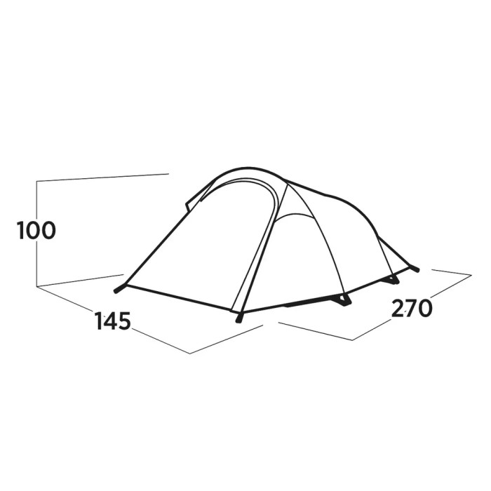 Палатка двухместная Easy Camp Reindal 2 (120471)  
