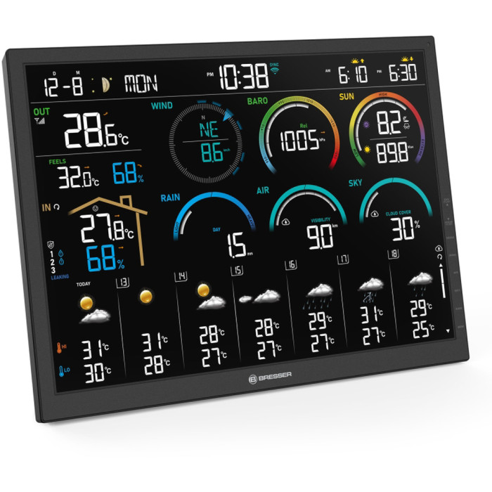 Метеостанция Bresser 4CAST 18,5" WiFi Weather Station 8-in-1 (15197) (932008)  