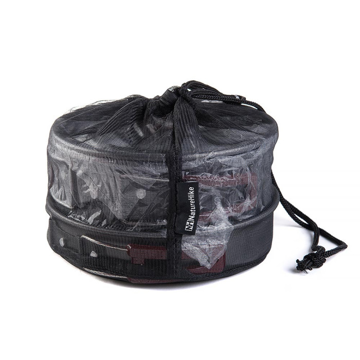 Набор посуды Naturehike 3-4 NH (2 каструли+ крышки+сковорода)  carbon (NH15T203-G)  