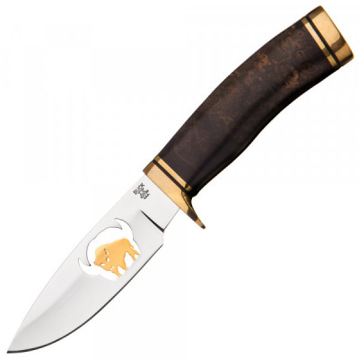 Нож Buck Burlwood, Brass &amp; Gold Vanguard