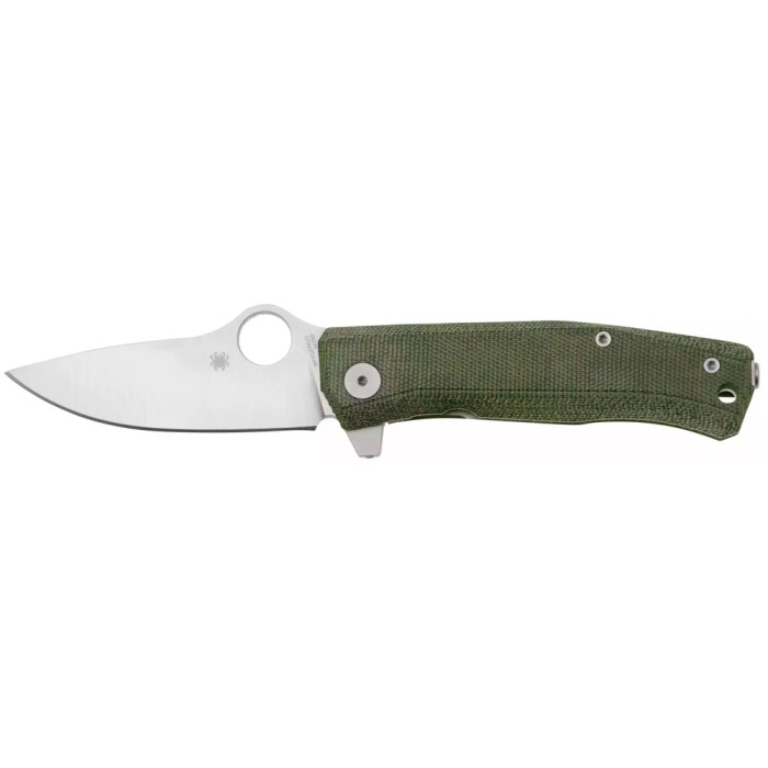 Нож Spyderco SpyMyto Green Micarta Titanium M398, green  
