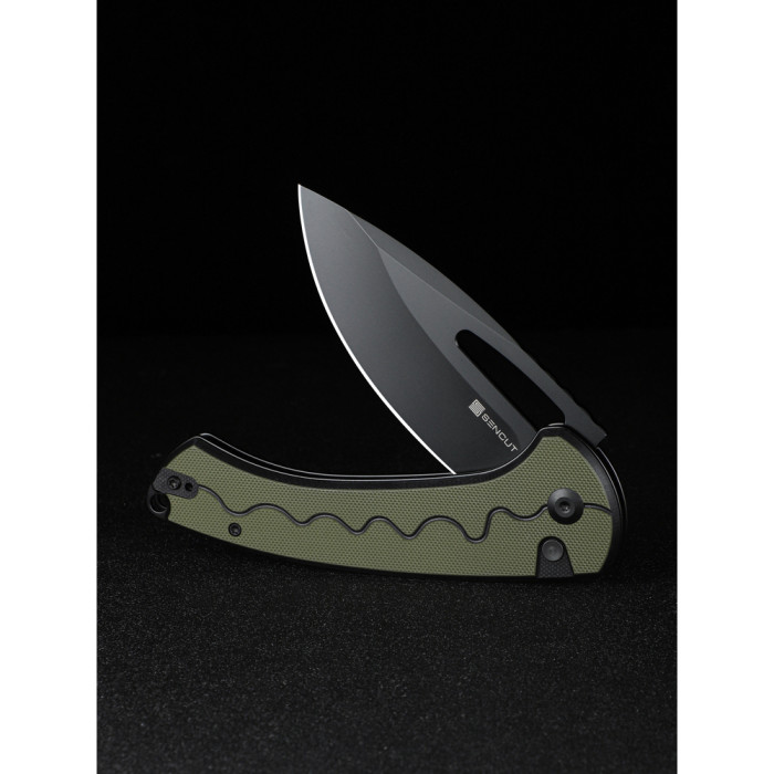 Нож складной Sencut Squiggy Black/Green S24082A-2  