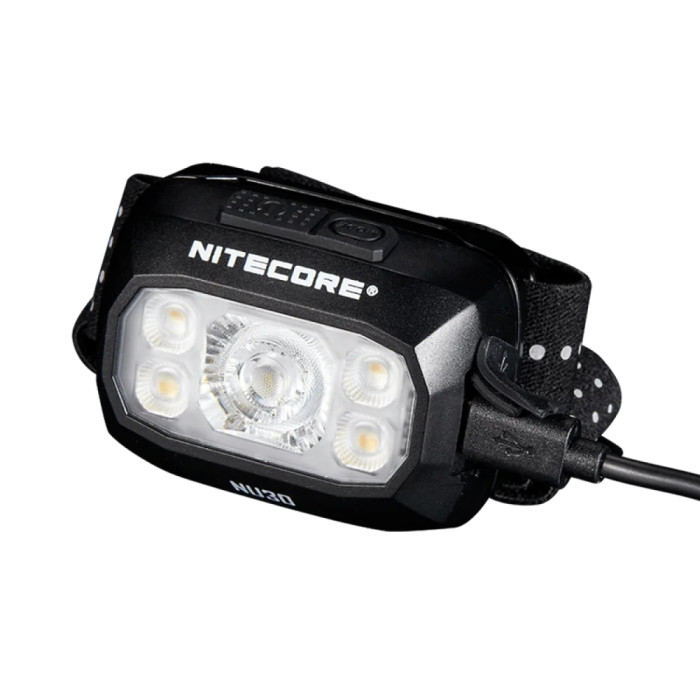 Фонарь налобный Nitecore NU30 2024 (500 люмен, 3 режима, IP68, USB-С), черный  