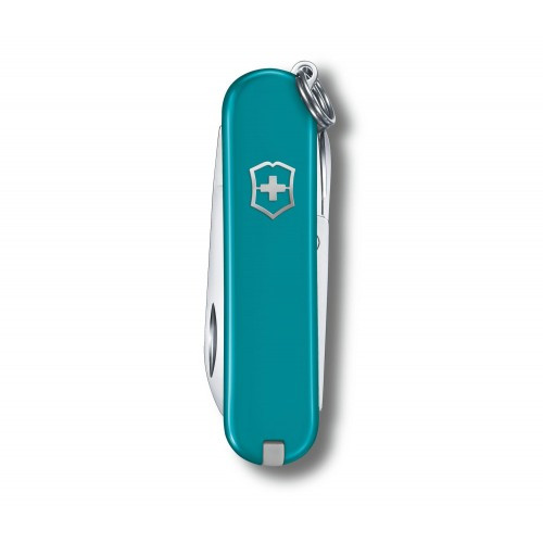 Классический нож-брелок Victorinox Classic SD Colors, Mountain Lake, Gift Box (0.6223.23G) 7 функций, 58 мм, бирюзовый  