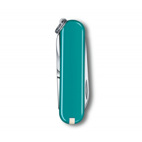 Классический нож-брелок Victorinox Classic SD Colors, Mountain Lake, Gift Box (0.6223.23G) 7 функций, 58 мм, бирюзовый  