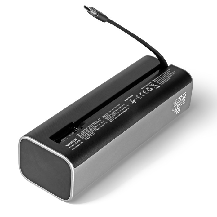 Повербанк 20000mAh VIDEX VPB-366 PD100W Grey  