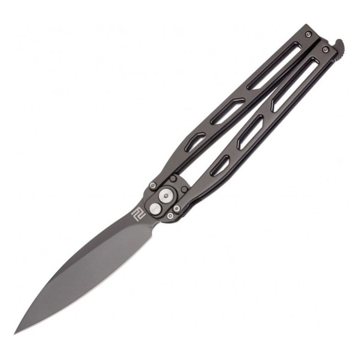 Нож Artisan Kinetic Balisong, D2, Steel grey 