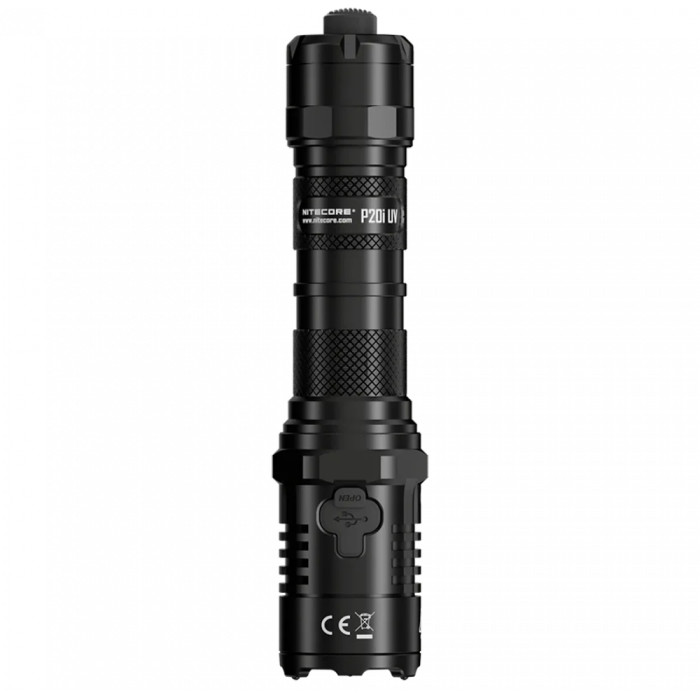 Карманный фонарь Nitecore P20i UV (Luminus SST-40-W+4xUV, 1800 люмен, 5 реж, 1x21700i, USB Type-C), комплект  