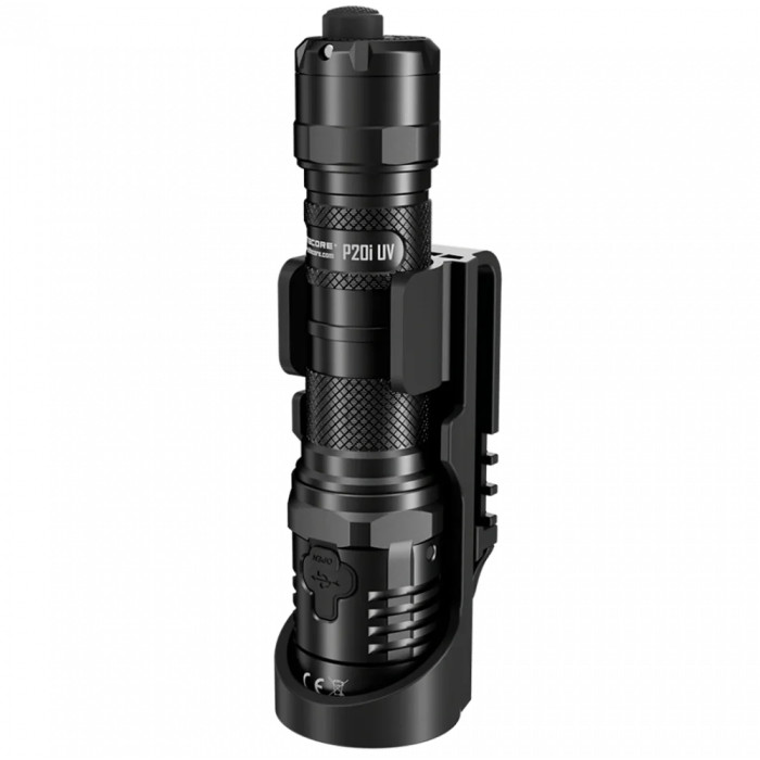 Карманный фонарь Nitecore P20i UV (Luminus SST-40-W+4xUV, 1800 люмен, 5 реж, 1x21700i, USB Type-C), комплект  