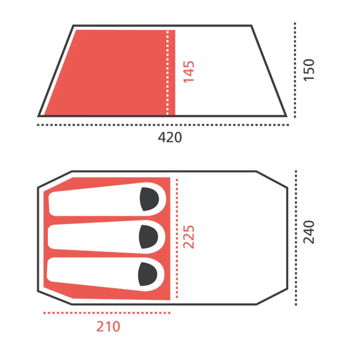 Палатка Grand Canyon Robson 3 Alu Capulet Olive (30921260)  